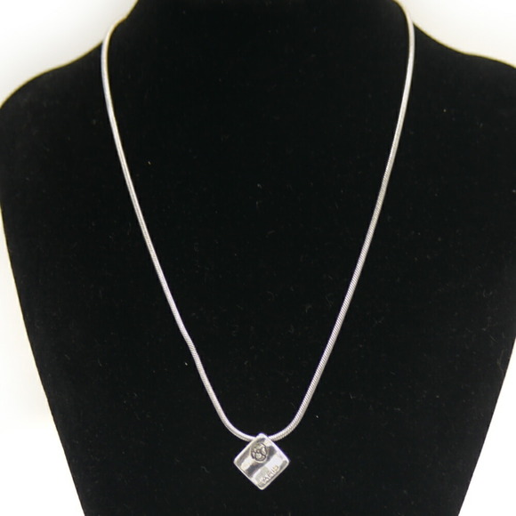 CHANEL Authentic Silver Necklace